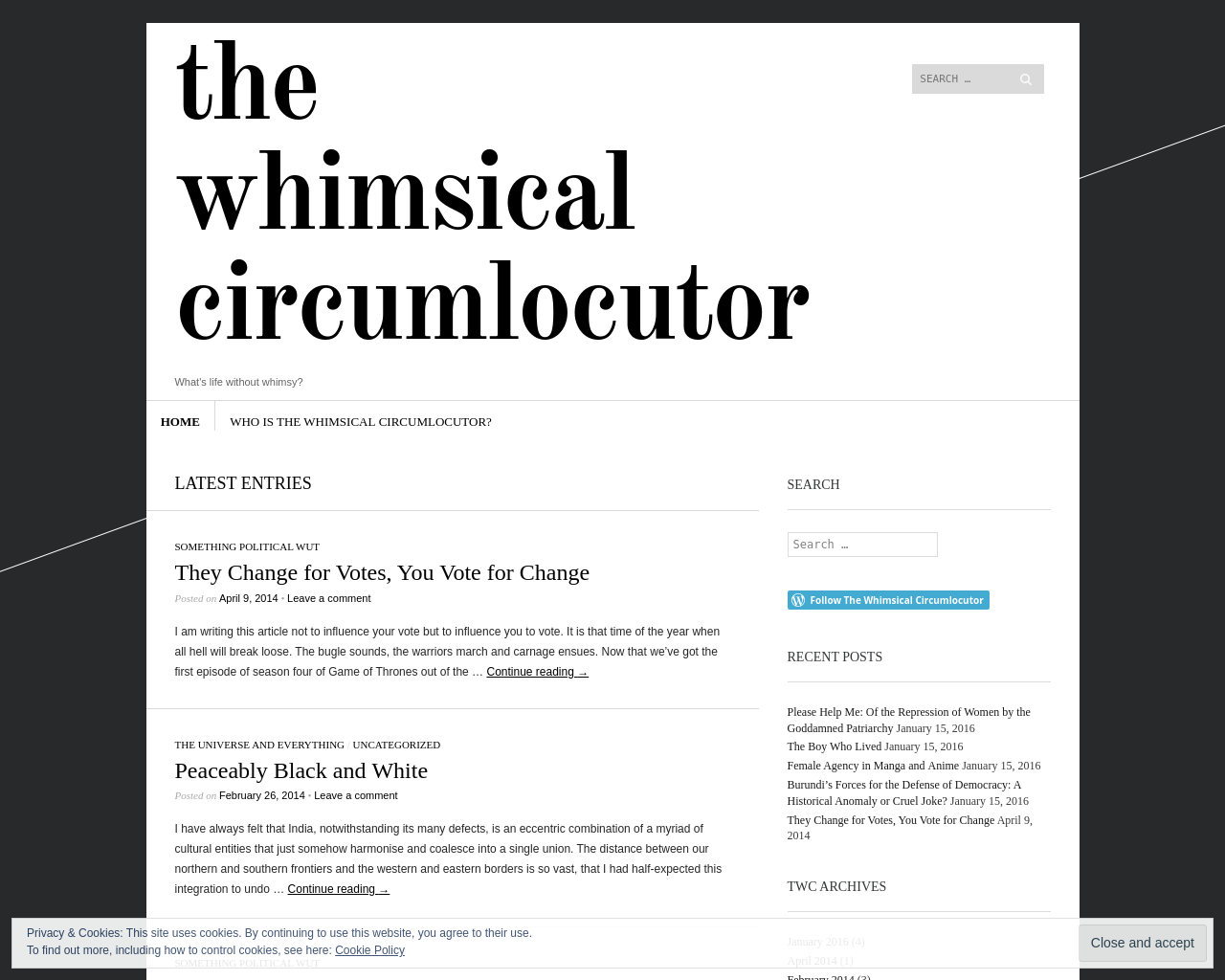 The Whimsical Circumlocutor