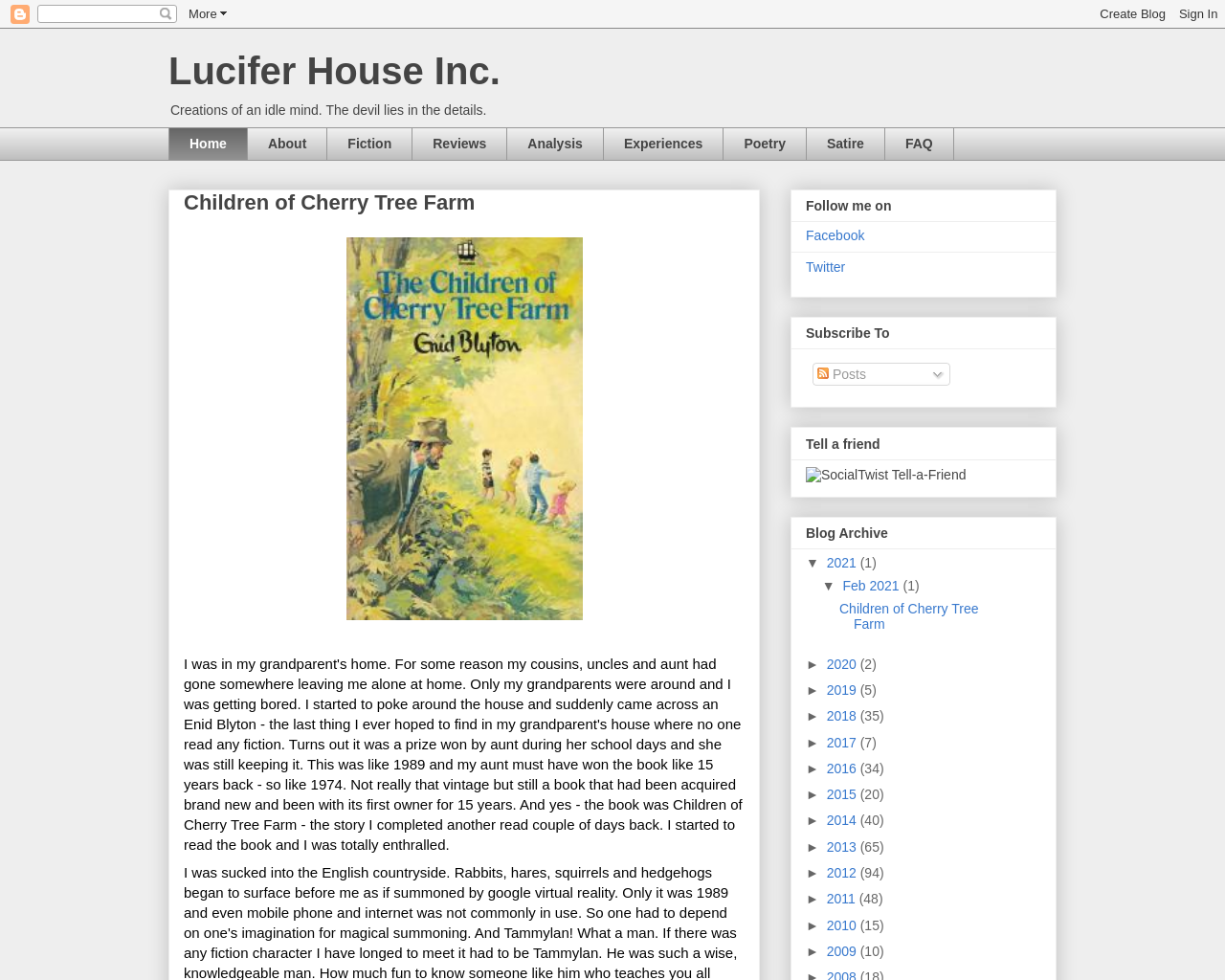Lucifer House Inc