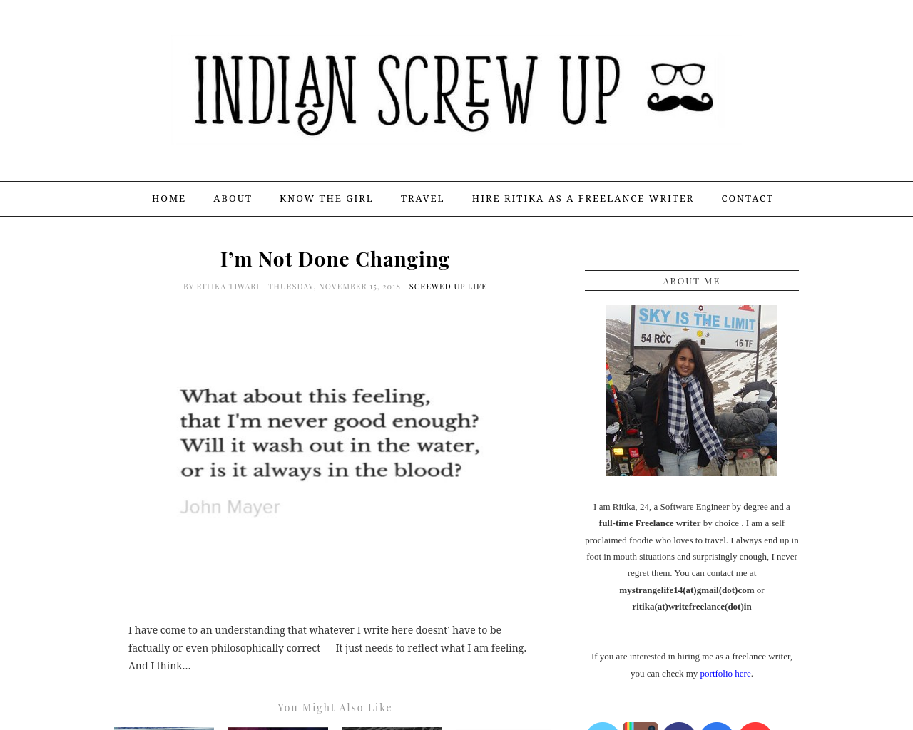 Indian Screw Up