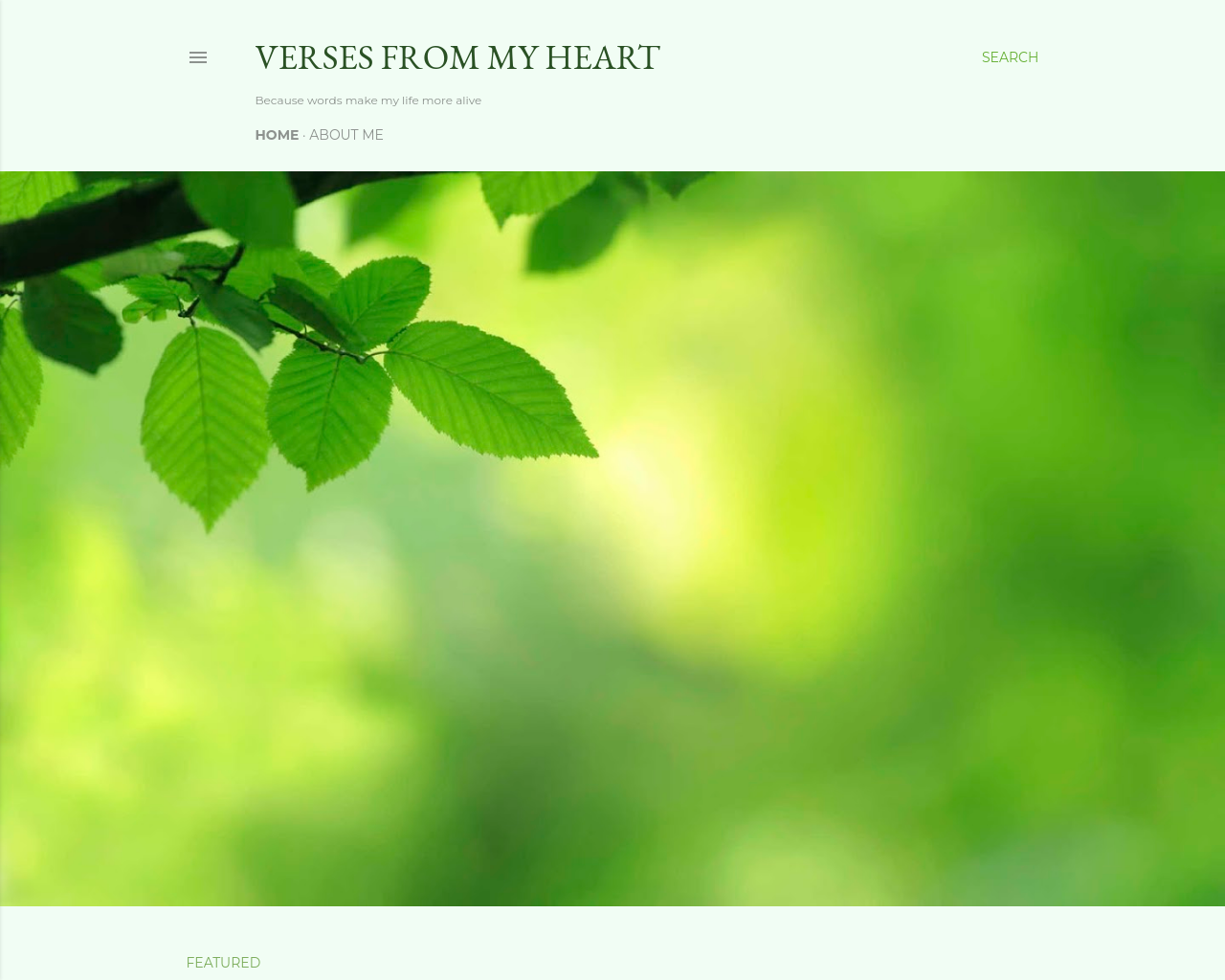 Verses from my heart