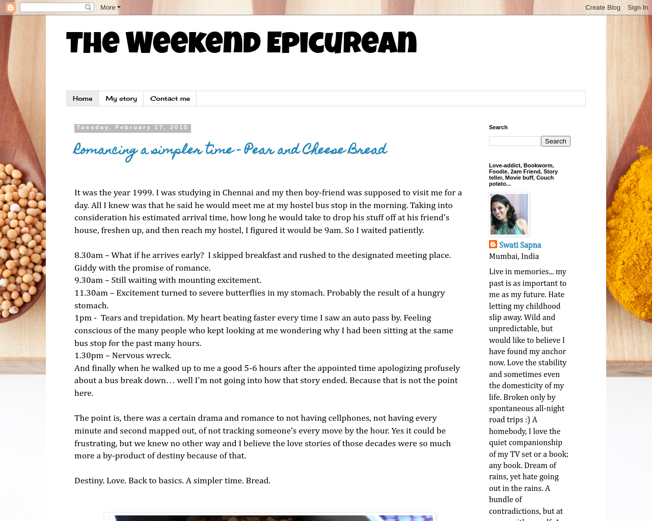 The Weekend Epicurean