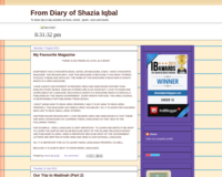 From Diary of Shazia Iqbal