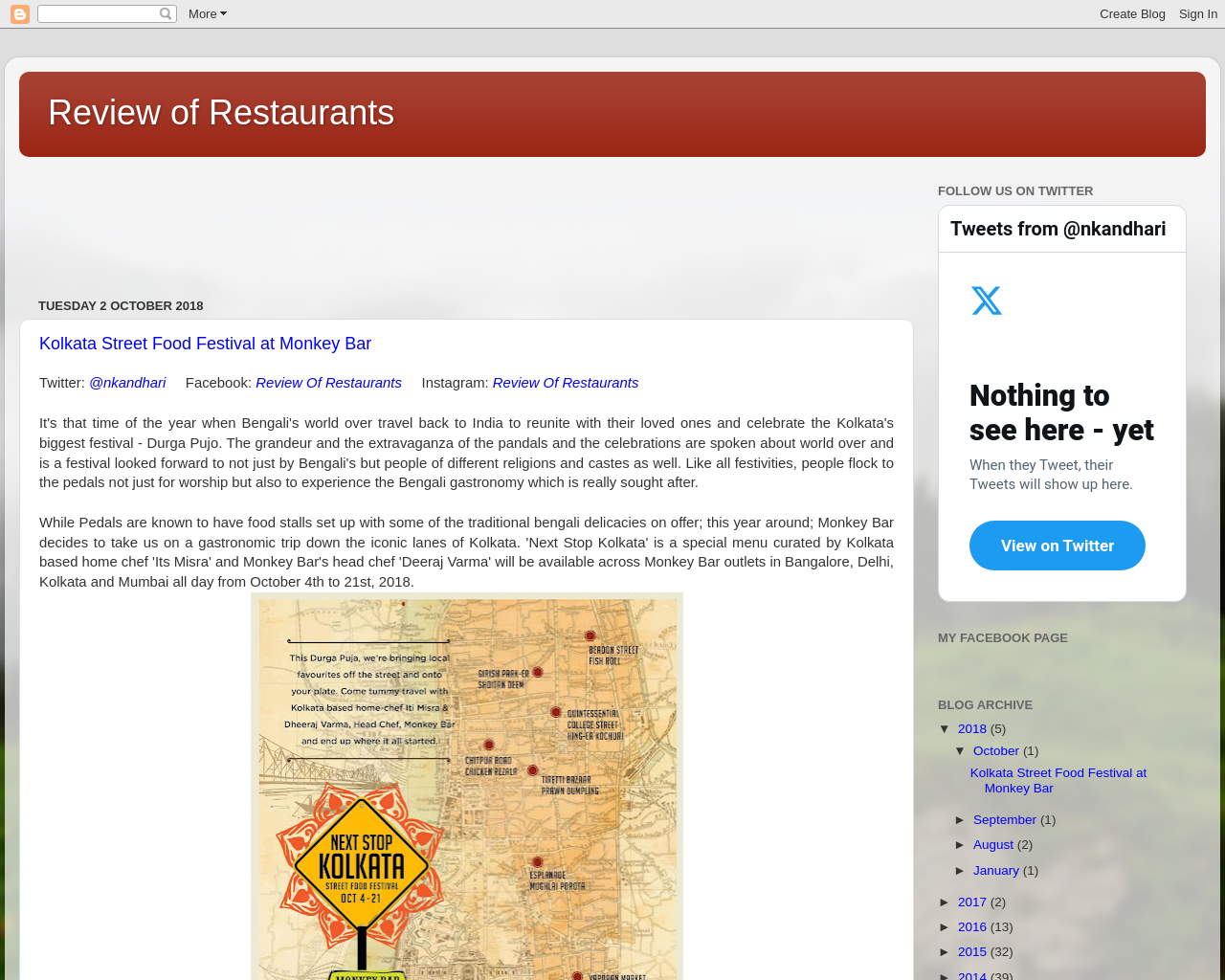 Review Of Restaurants