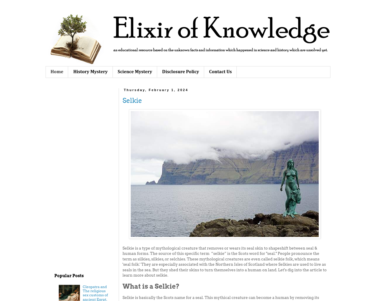 ELIXIR OF KNOWLEDGE