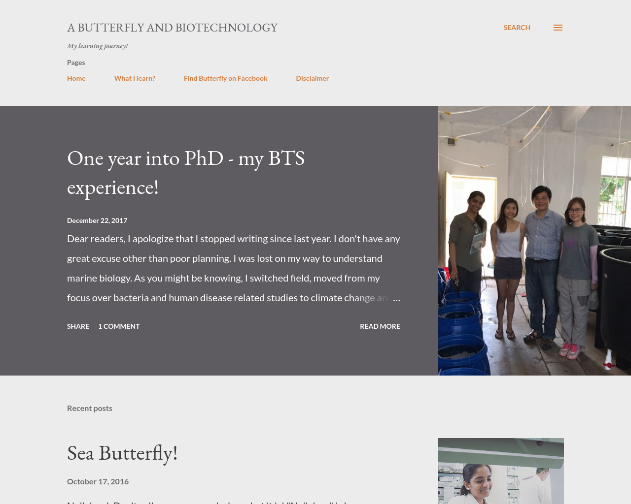 A Butterfly and Biotechnology