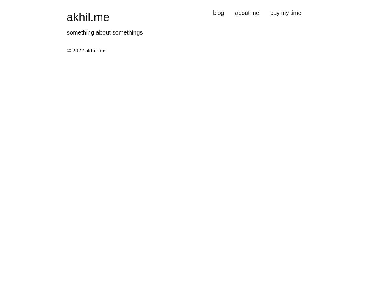 Akhils Blog