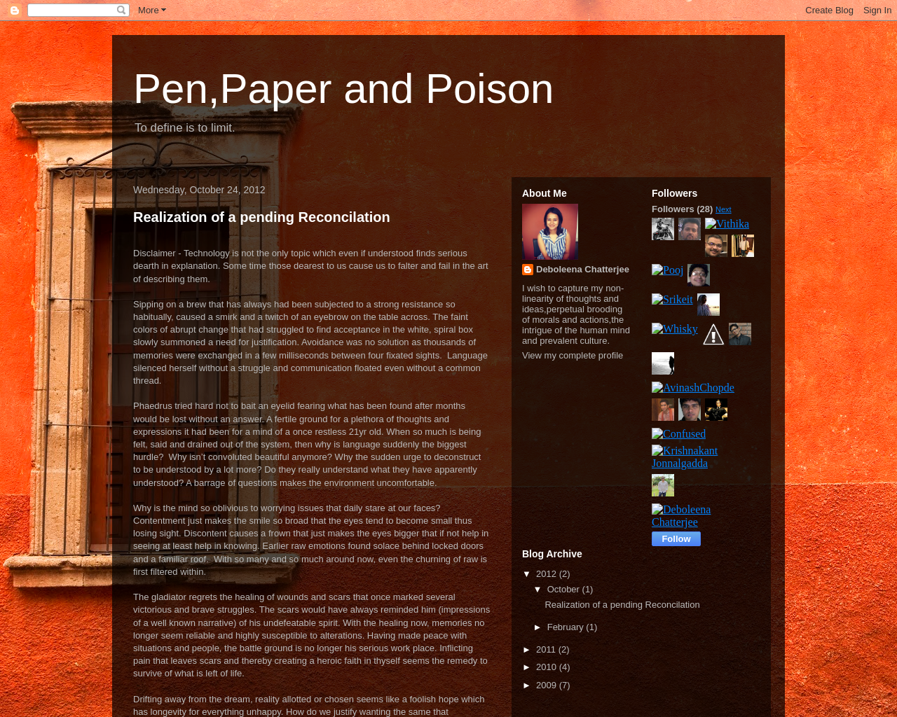 Pen, Paper and Poison