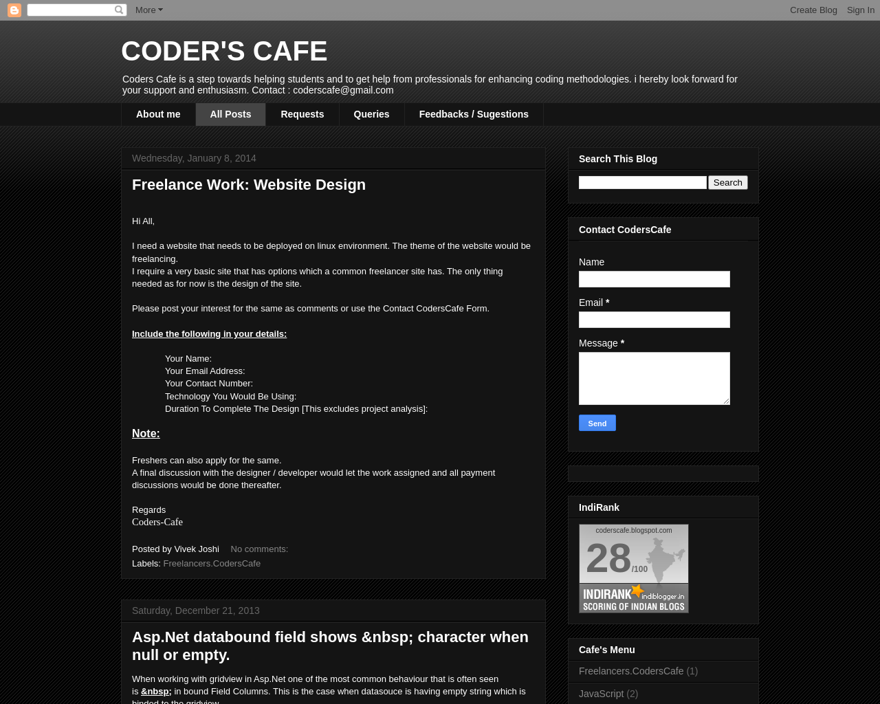 Coder's Cafe