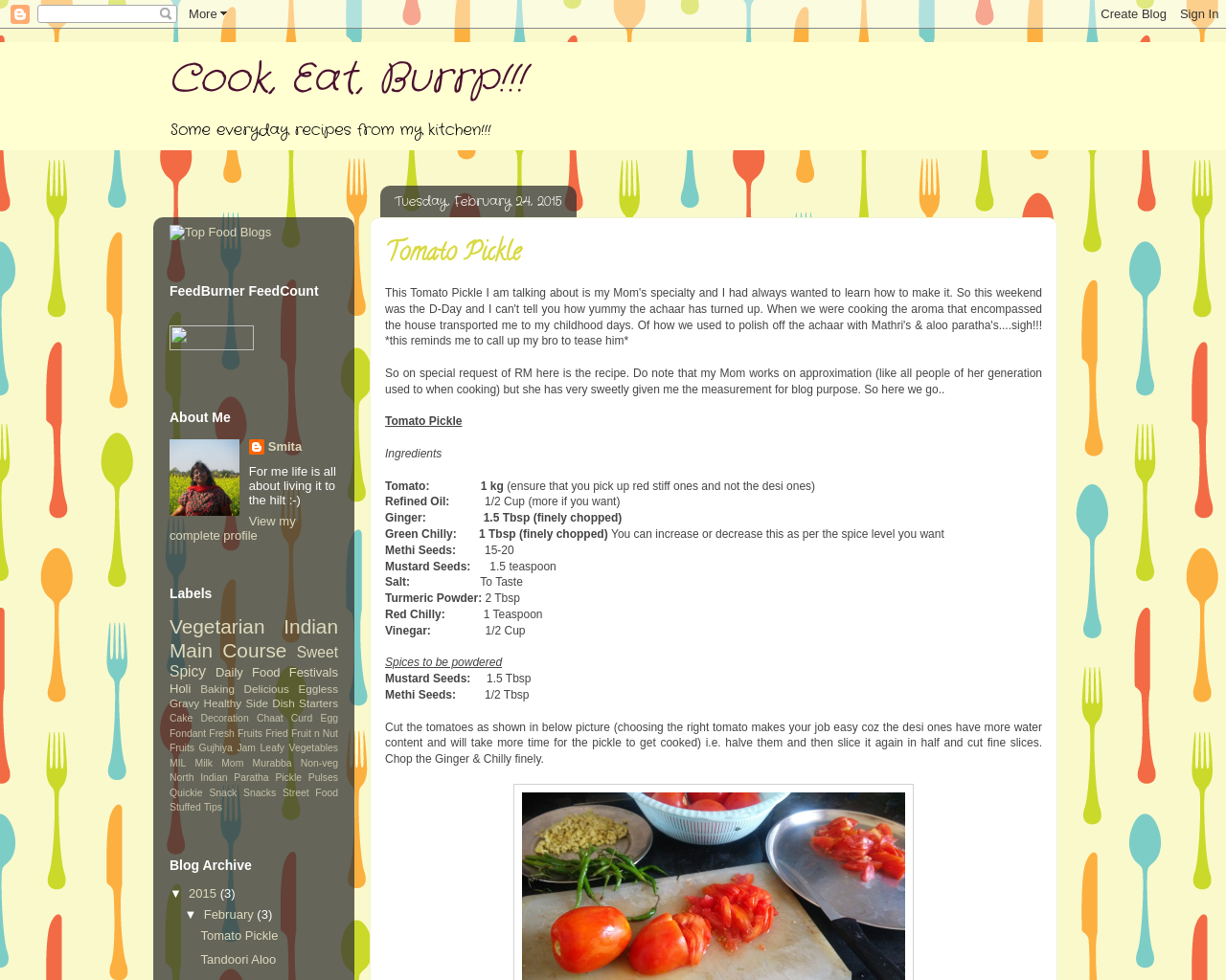 Cook, Eat, Burrp!!!