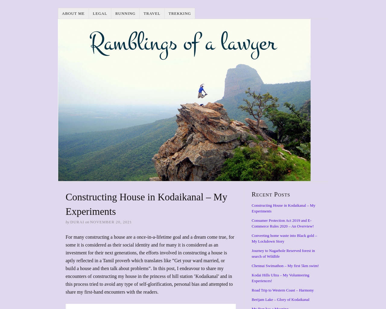 Ramblings of a lawyer