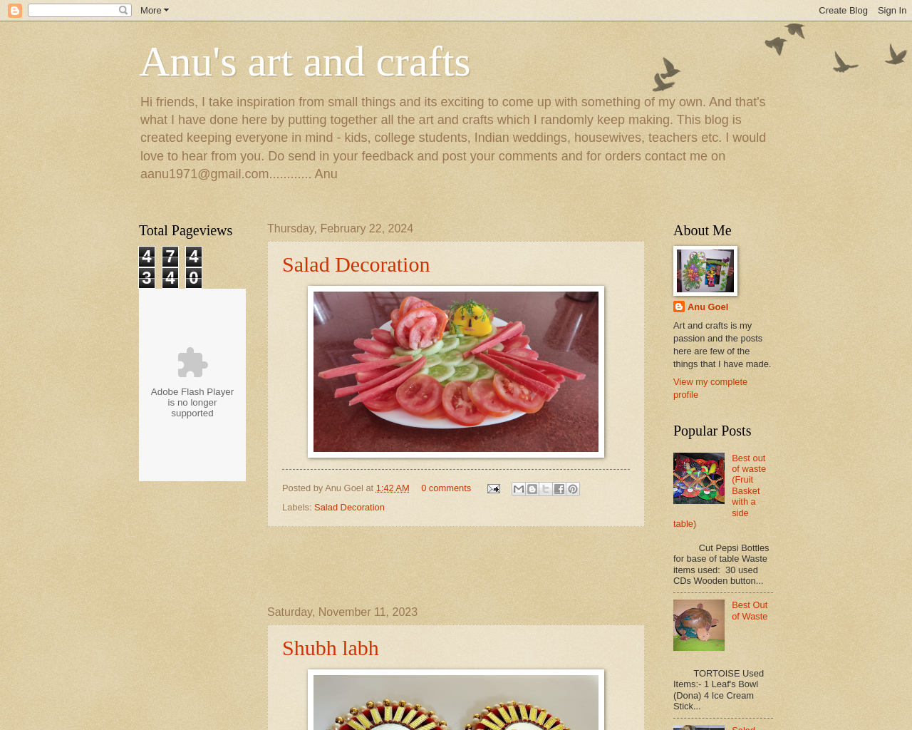 Anu's Art and Craft