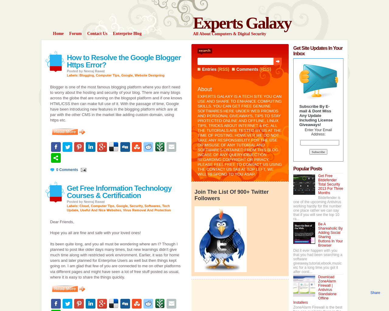 Experts Galaxy - All About Computers & Digital Security