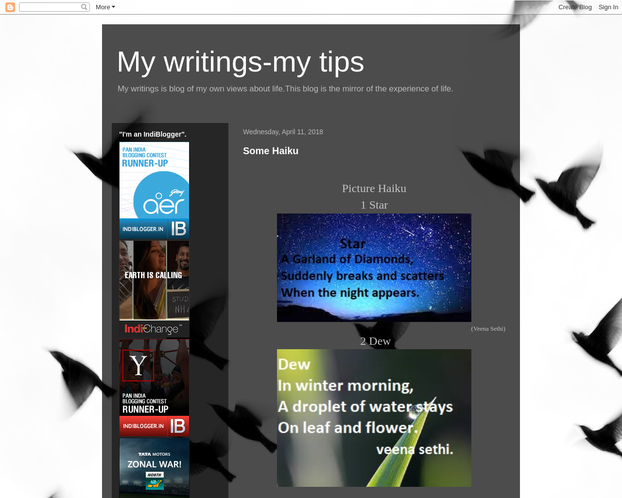 My writings-my tips