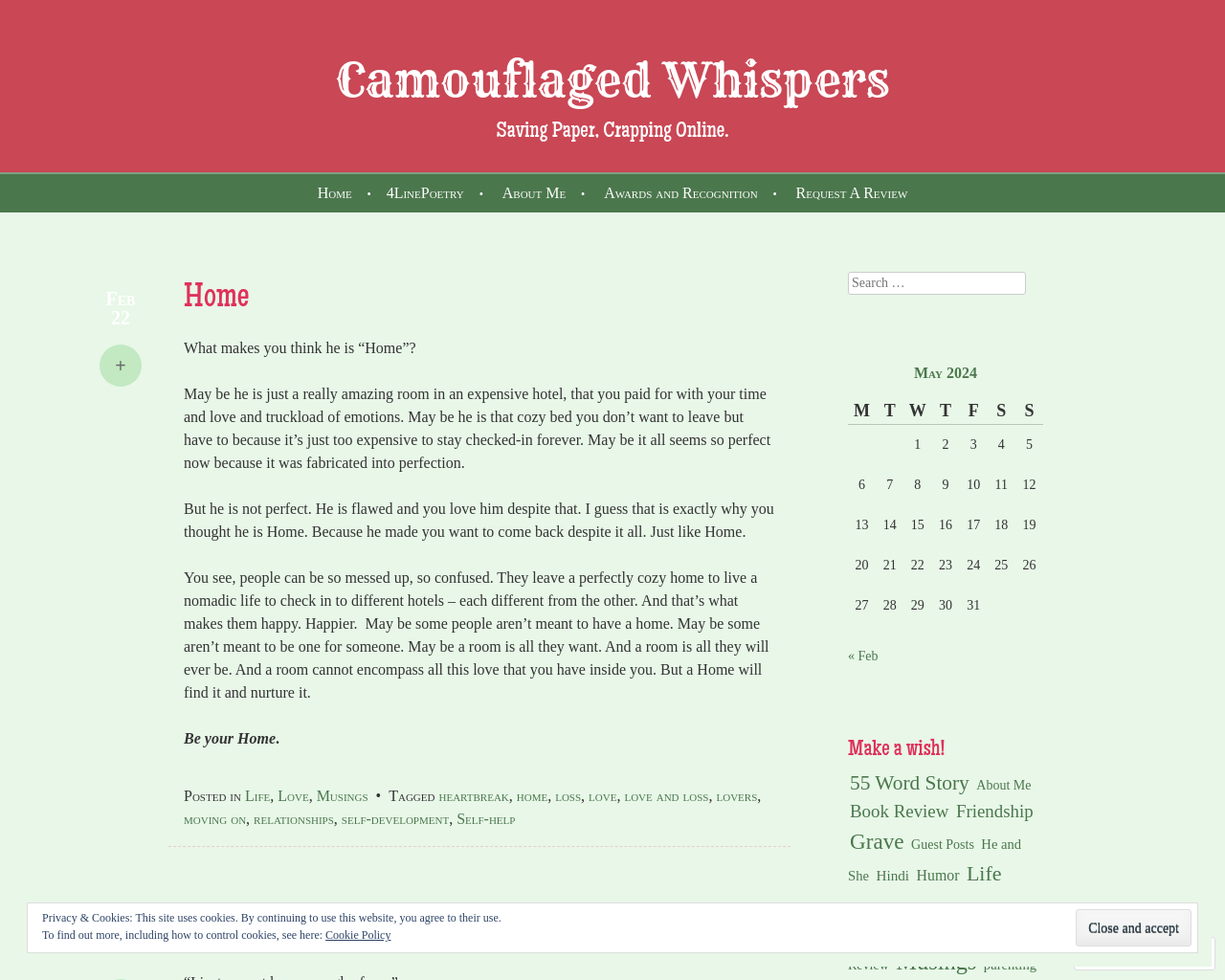 Camouflaged Whispers...