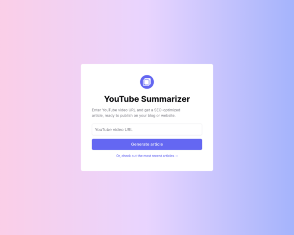https://chatwith.tools/youtube-summarizer