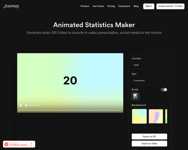 https://journey.io/animated-statistics-maker